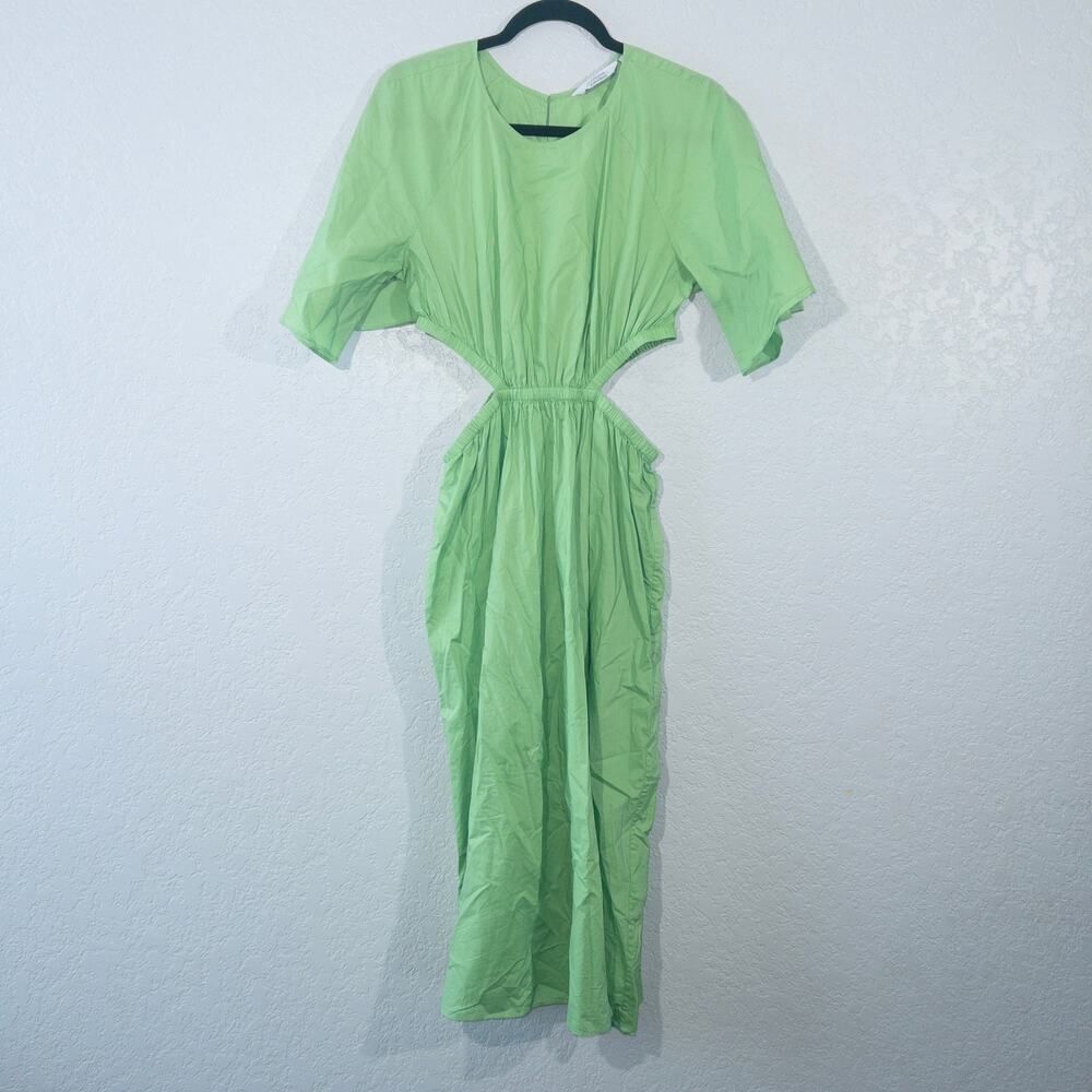 New & Other Stories Green Cut-Out Midi Dress Size 8 - Picture 2 of 9